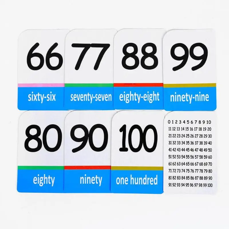 1box Coated Paper Digital Cards Early Educative Number Card for Kids Study Educational Toys For Children Puzzle Creativity | Игрушки и