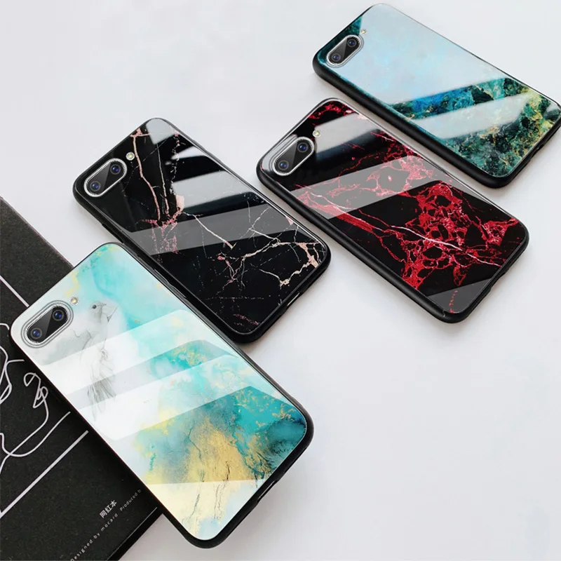 FLOVEME чехол из мраморного стекла для iPhone X XR XS MAX роскошный мягкий 7 8 6 6s Plus чехлы