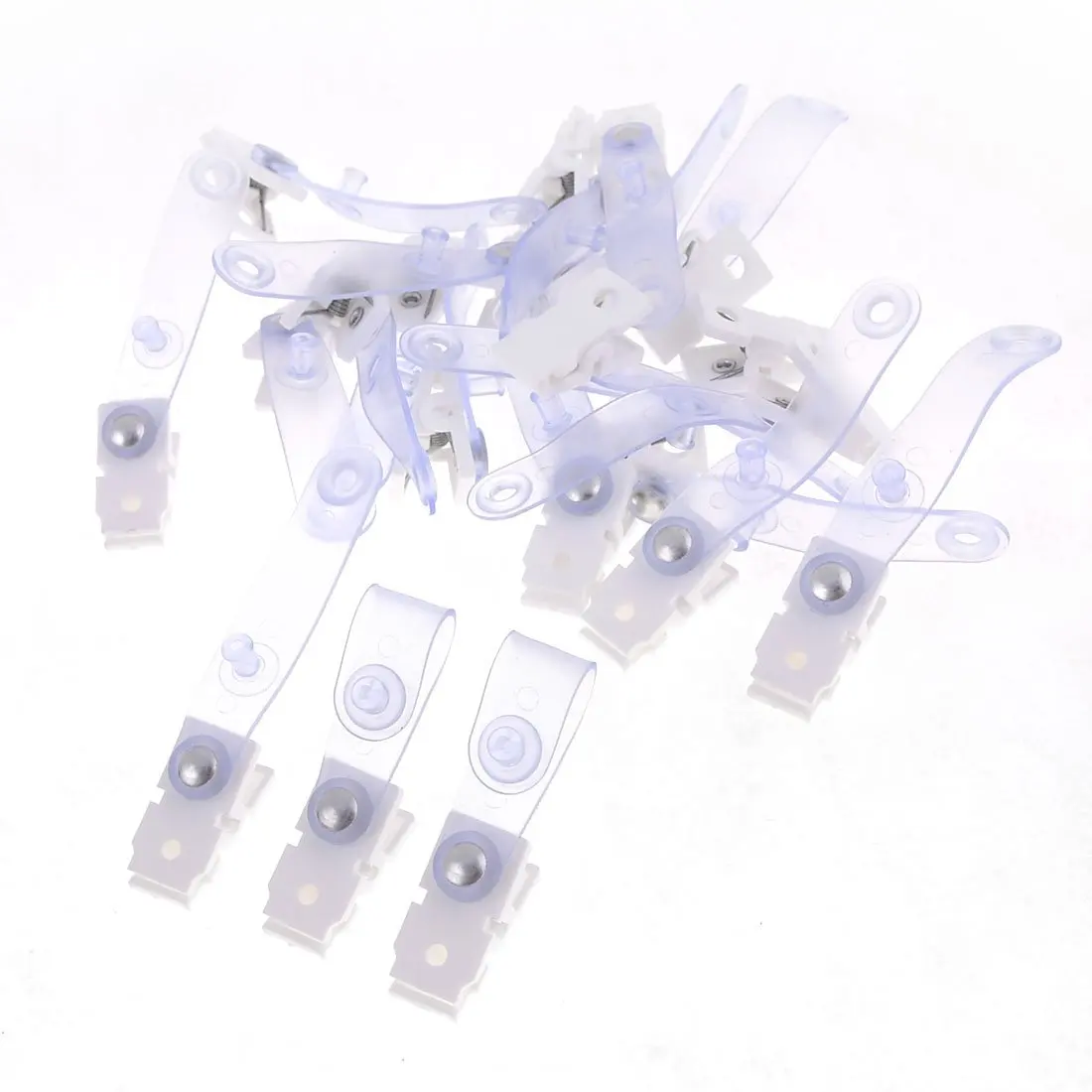 SOSW 20 шт. пластиковый держатель для ID карты с именем и биркой ремень со значком