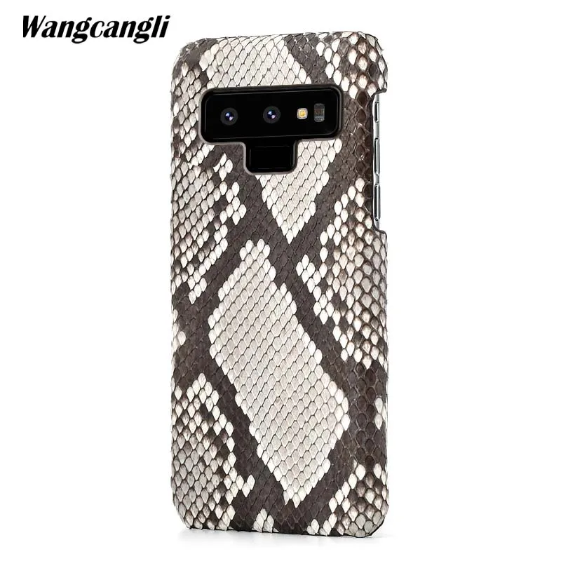 

Кожаный чехол из кожи питона, задняя крышка для Samsung Note 9, чехол из кожи питона, высококачественный чехол для телефона на заказ для Samsung a3 a5 a7 ...