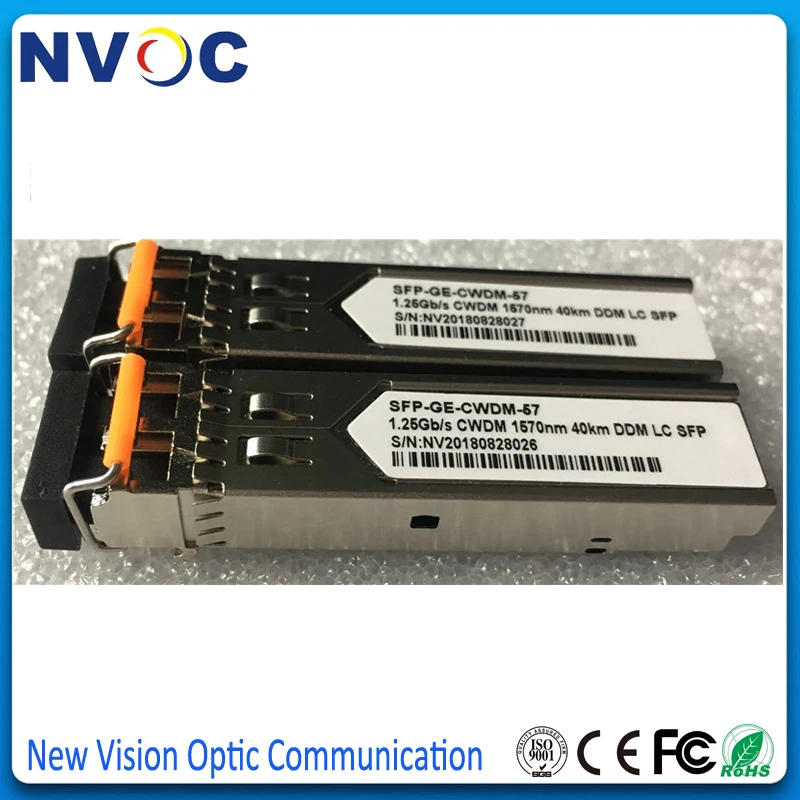 1 25 г 1570нм 40 км CWDM SFP трансивер с DOM 1270 1610нм двойное волокно LC оптический модуль