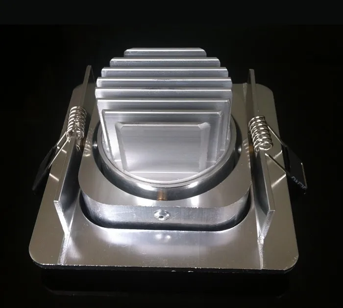 Горячая Распродажа квадратный серебряный светодиодный Cob светильник 10 Вт 120 лм с