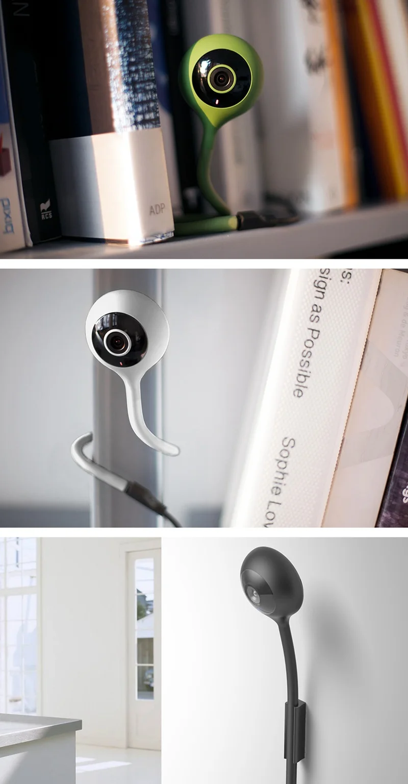 Digoo DG-QB01 мини Гибкая 720 P IP Камера 2,1 мм объектив Беспроводной WI-FI Ночное видение двусторонней говорить умный дом видеоняни и Радионяни