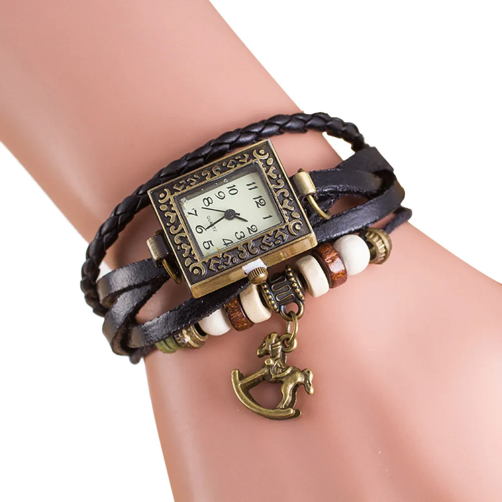 Женские кварцевые часы браслет с кожаным ремешком 2019|Женские наручные часы| |