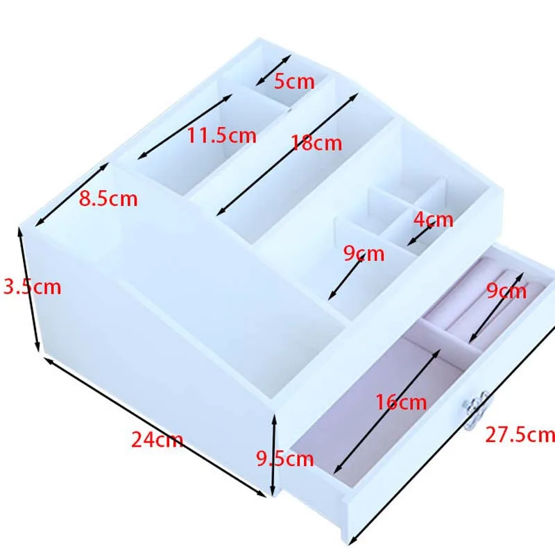

New Fashion Cosmetics Storage Case Of Woodiness Desktop Storage Box Large Jewelry Boxes