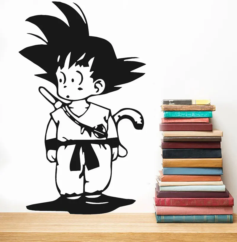Драконий жемчуг и Meng Wukong KID GOKU аниме Поверхностная наклейка домашнее украшение