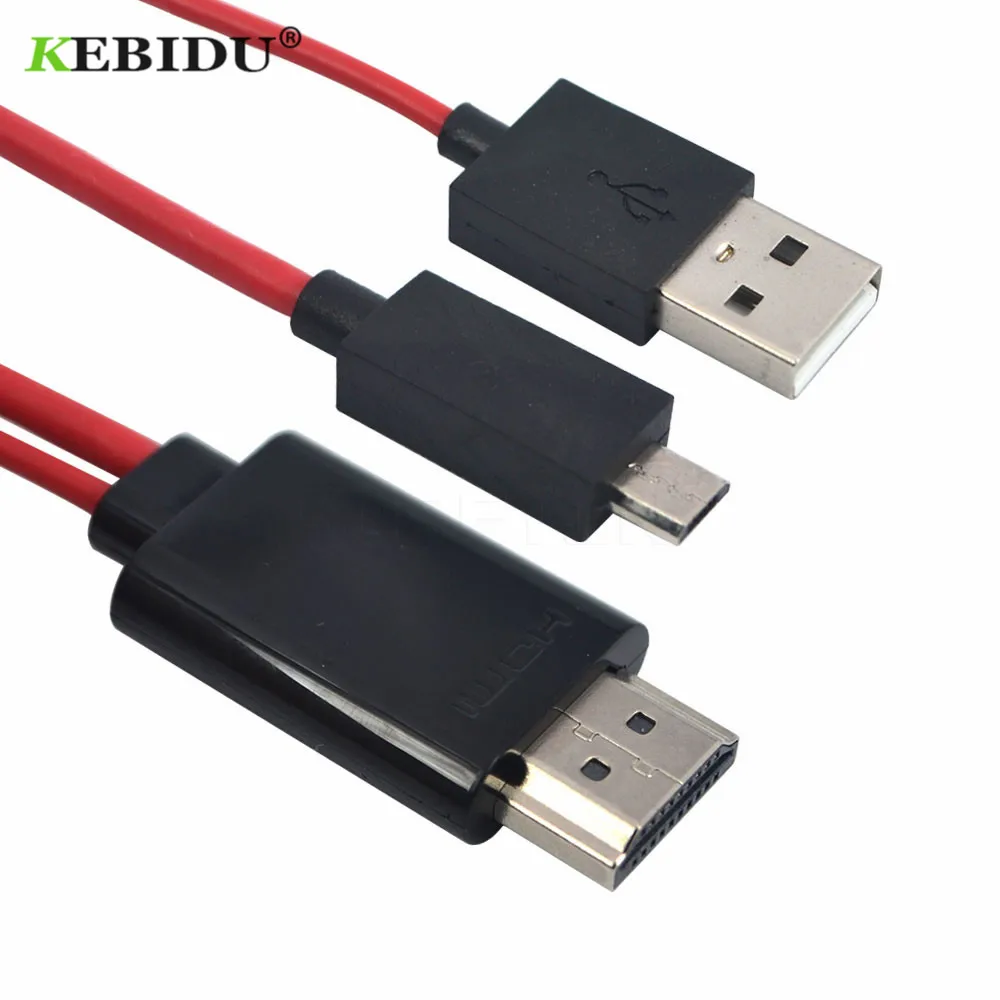 Кабель адаптер Kebidu для Micro USB устройства 1080P Full HD TV Samsung Galaxy S2 I9100 S I900|Кабели