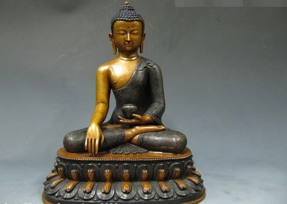 

Песня voge gem S1486 11 "Непал Фан чисто 100% красная бронза Дракон Сакьямуни с чашей статуя Будды