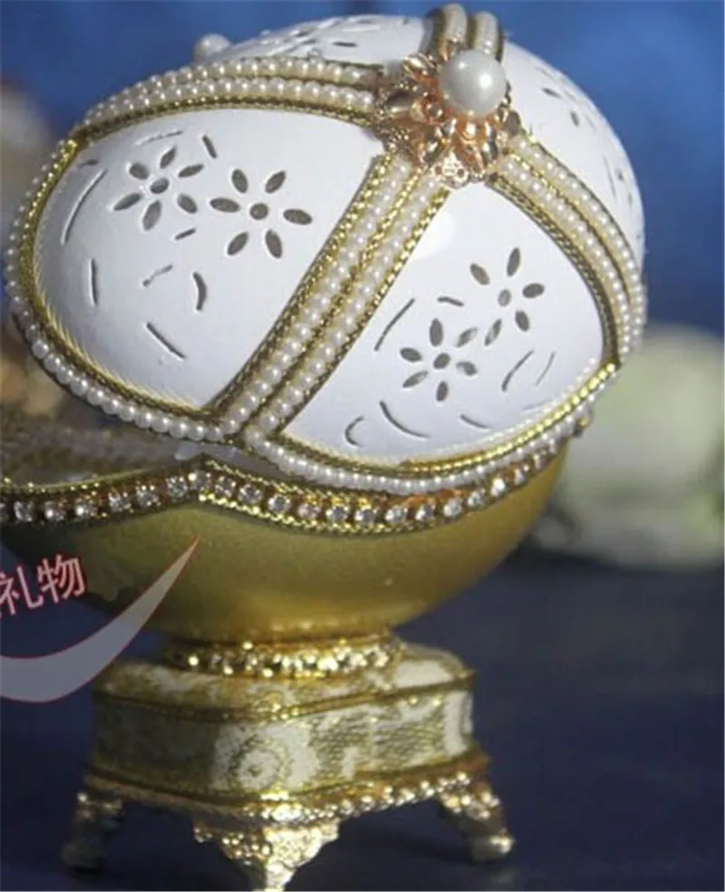 Музыкальная шкатулка в виде яйца Golden Royal Faberge музыкальная для ювелирных изделий подарок на день рождения