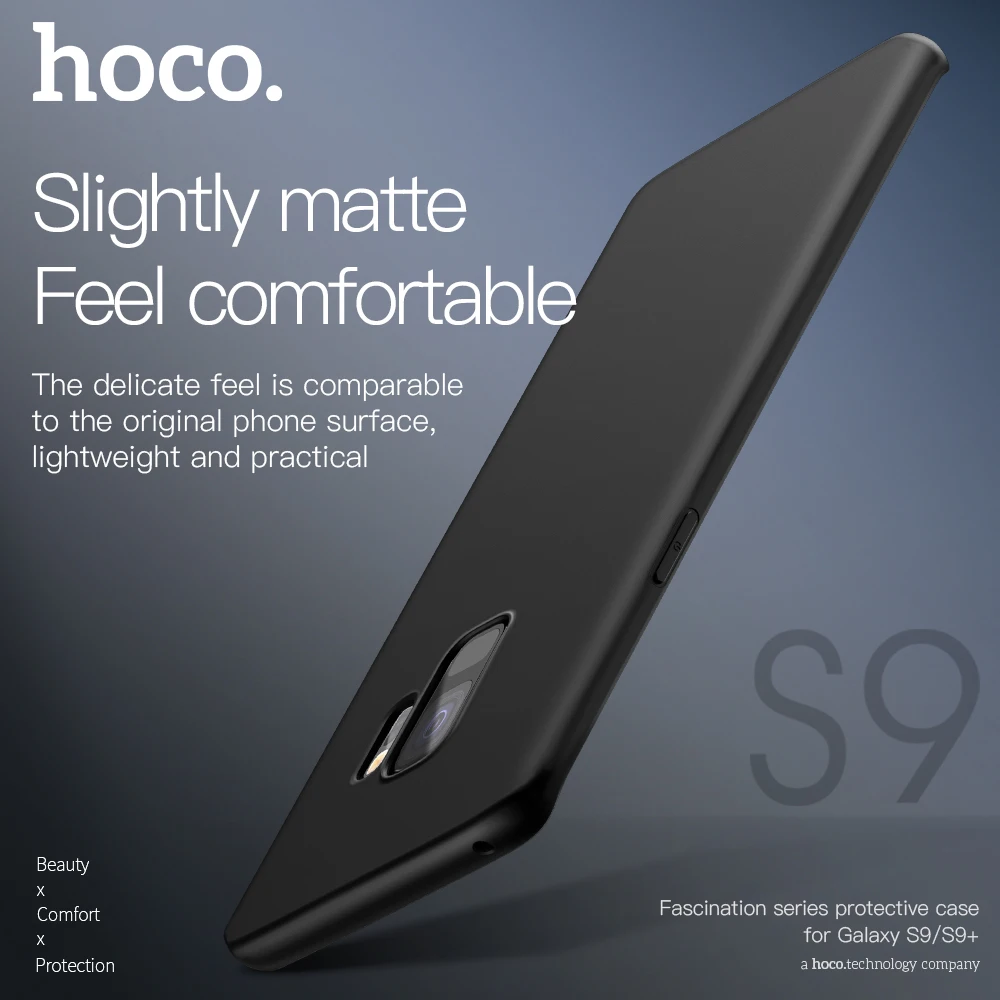 HOCO для samsung Galaxy S9 и Plus матовый защитный чехол ультра тонкий мягкий Премиум Матовые