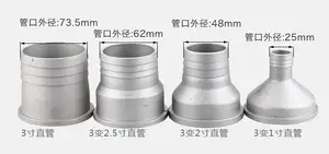 Фланец выхода воды из алюминиевой трубы 3 дюйма, преобразуемый в переходник 1 2 2,5 для разъема бензинового водяного насоса, соединительный ключ