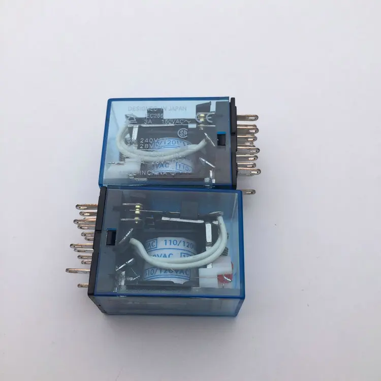 Промежуточное реле MY4NJ маленькое электромагнитное силовое с базовым 14