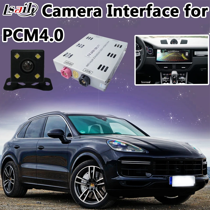 Интерфейс камеры заднего вида Plug & Play для Porsche 2017 2018 PCM4.0 Macan Cayenne с поддержкой 360