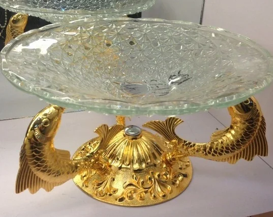 European fruit tray Creative bowl Goldfish KTV compote candy dishes fashion plate of cake | Дом и сад