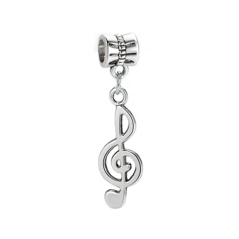 Music Dangle Новинка,, бусина, сплав, домашняя книга, музыка, кофе, яблоко, подвеска, шарм, подходит для браслета Пандора, ожерелье, сделай сам, женское ювелирное изделие - Цвет: Music Dangle