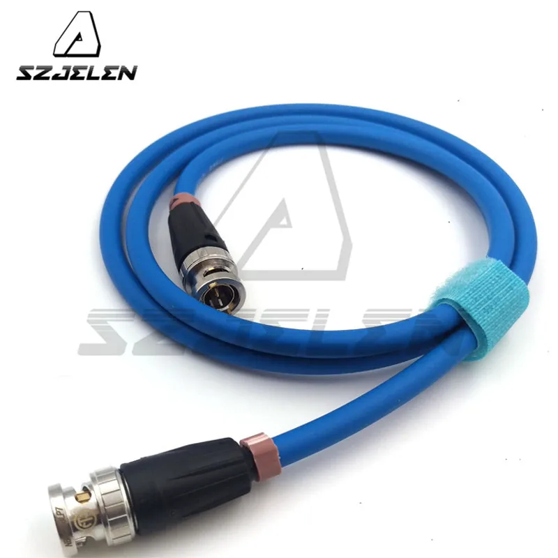 SZJELEN Blue cable 12G HD SDI Video Coaxial Cable Neutrik BNC to BNC 75-Ohm Coax Cable,100cm