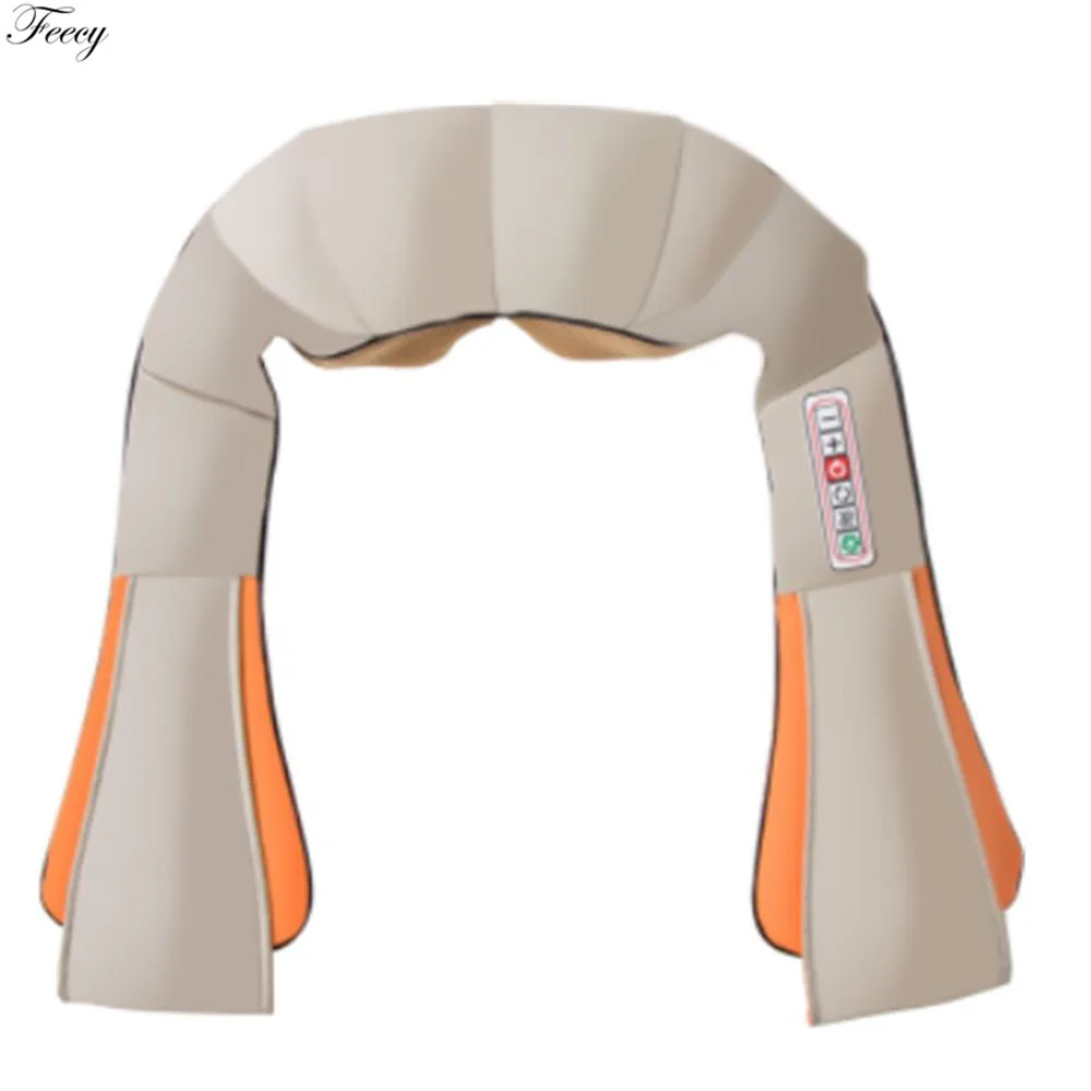 U образный Электрический Массажер шиацу для спины шеи плеч тела ролик