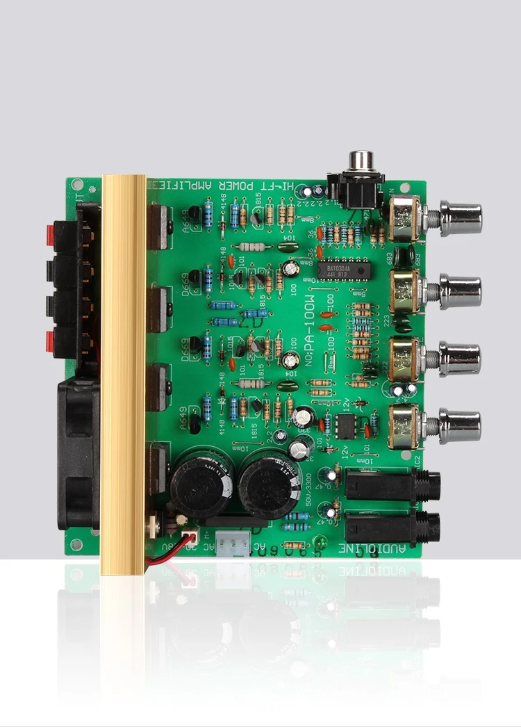 Плата усилителя мощности звука 100wx2 Hi Fi стерео усиление цифровое реверберация