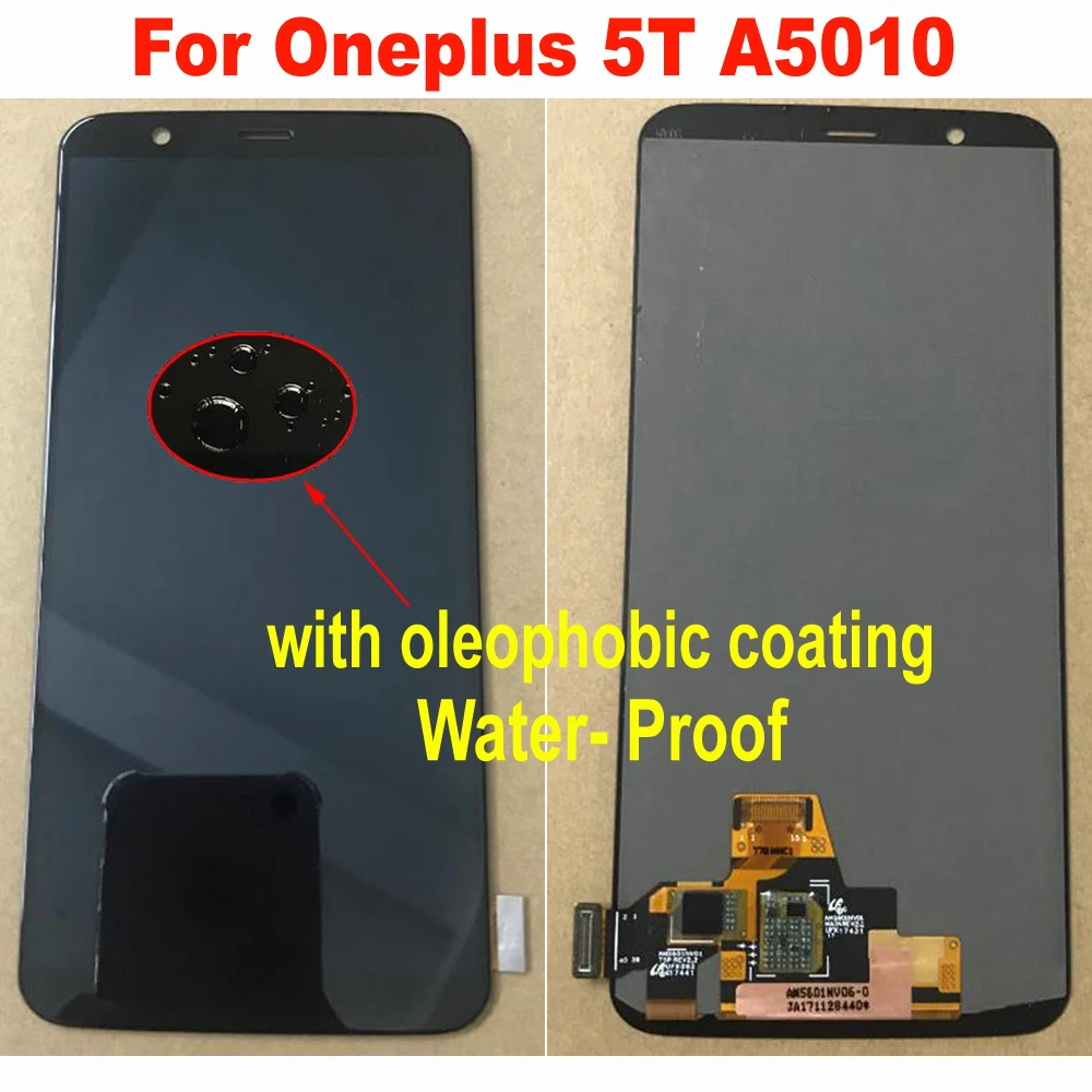 Оригинальный ЖК дисплей Amoled для Oneplus 5T one plus A5010 стеклянный сенсорный запасной