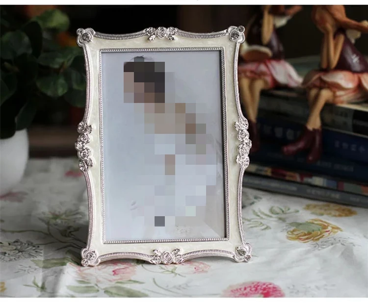 Ретро Серебряный Цвет фоторамки свадебные рамки для картин для декора дома таблицы Винтаж металлических каркасов порта retrato 6/7/8/10 дюймов