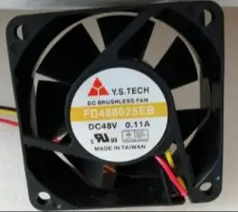 Оригинальный FD486025EB 60256 см 48В 0.11A трехпроводной вентилятор|Кулеры и системы