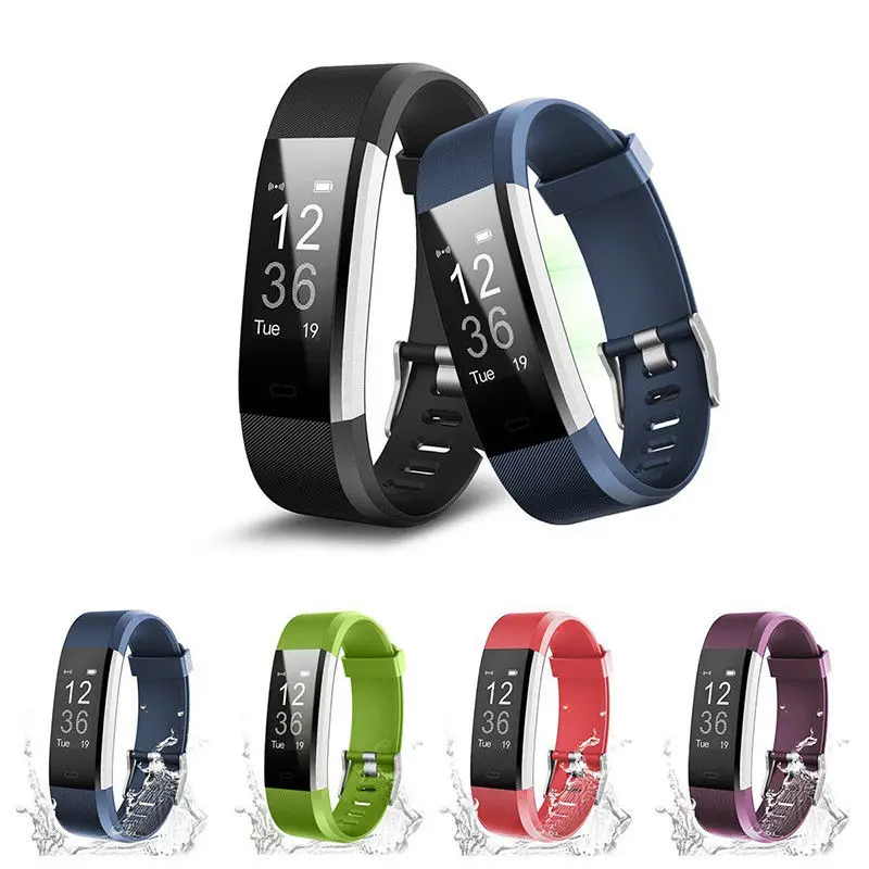 Timethinker Bluetooth Смарт браслет ID115 фитнес трекер 0 86 &quotAndroid IOS водонепроницаемый