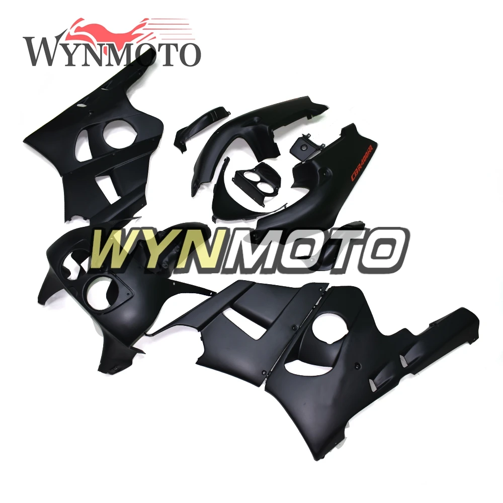 Complete ABS Plastic New Motorcycle Fairing Kits For Honda CBR400RR NC29 1990 - 1999 Matte Black Sportbike Bodywork |