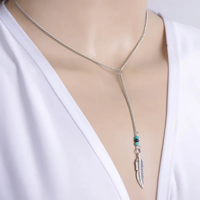 2017 Новый В богемном стиле ретро перо длинное пальто с кисточками для кулон