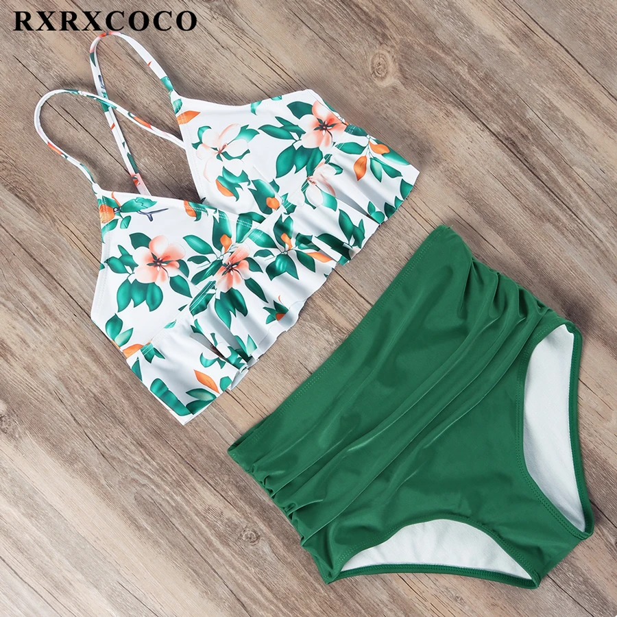 RXRXCOCO бикини 2019 Mujer Новый сексуальный купальник женский с высокой талией пуш ап