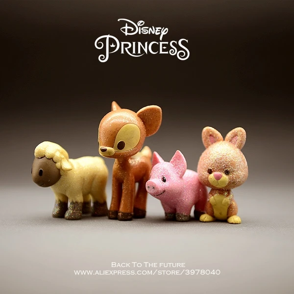 Disney Принцесса Белоснежка Друзья 5 см фигурка модель аниме мини украшение ПВХ
