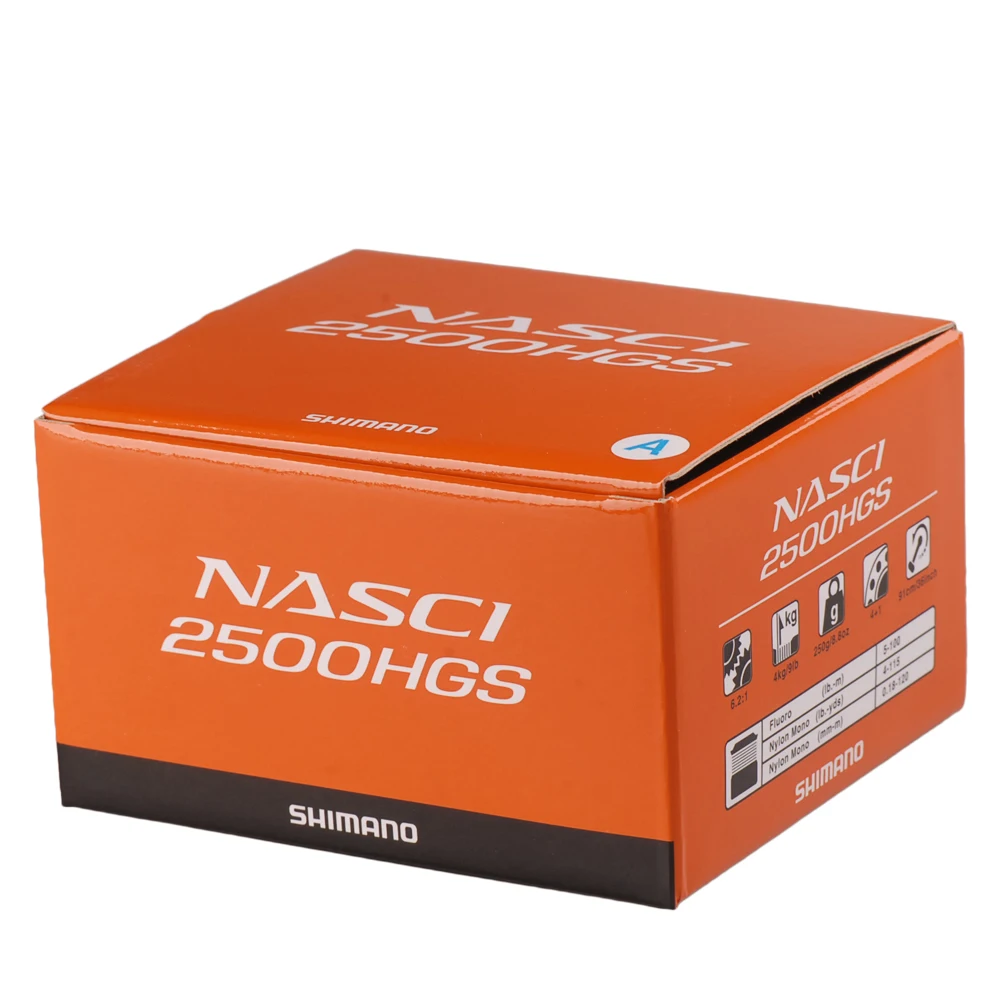 Катушка Shimano NASCI 4 + 1BB/6 2: 1 рыболовная катушка с глубокой леской для спиннинга Hagane