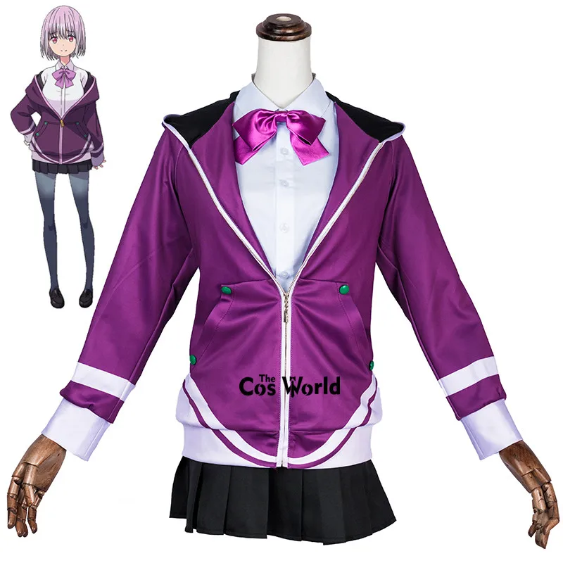 SSSS. GRIDMAN Shinjo Akane школьная форма пальто кардиган рубашки юбки наряд аниме костюмы