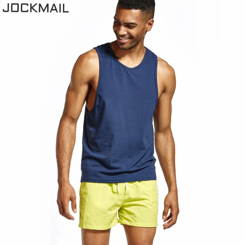JOCKMAIL, новинка, модные хлопчатобумажные рубашки без рукавов, майка, мужская рубашка для фитнеса, мужская майка для бодибилдинга, тренировок, тренажерного зала, мужская майка для фитнеса