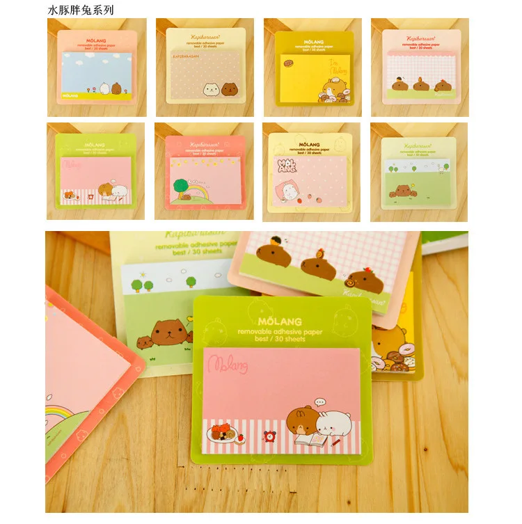 Mini Cute Kawaii Cartoon Animals Cat Sticker Toy Notes Memo Notebook Stationery Note Paper Stickers Creative for Kid | Игрушки и хобби