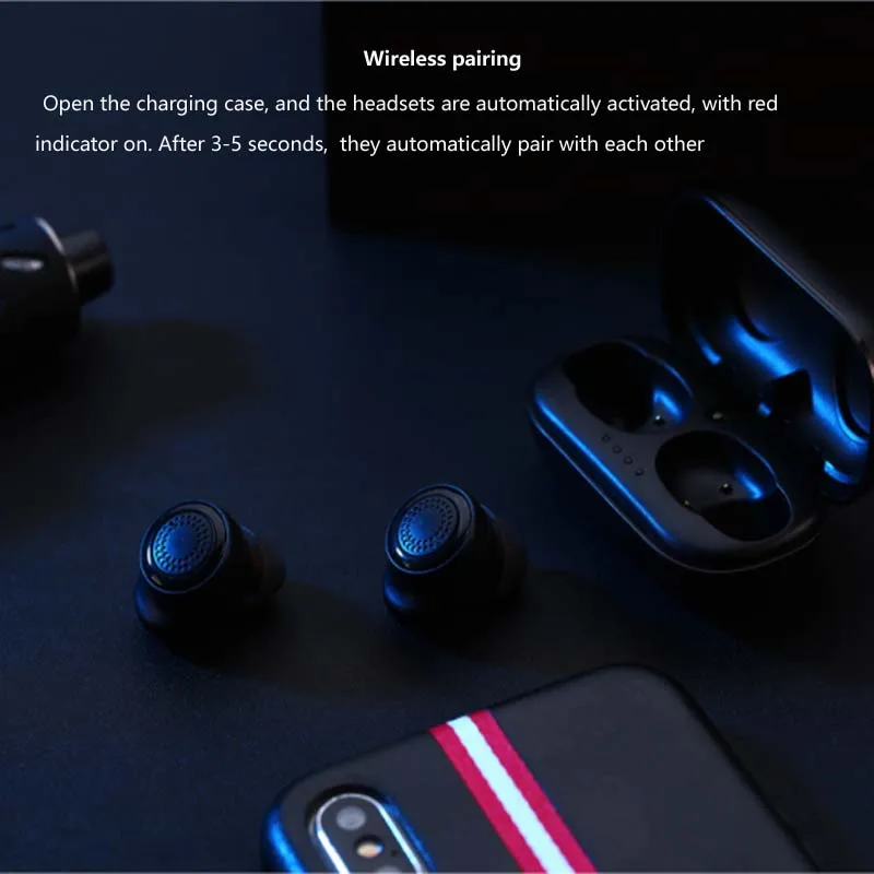Remax TWS 2 Беспроводная гарнитура Bluetooth 5 0 наушники Близнецы с зарядной коробкой