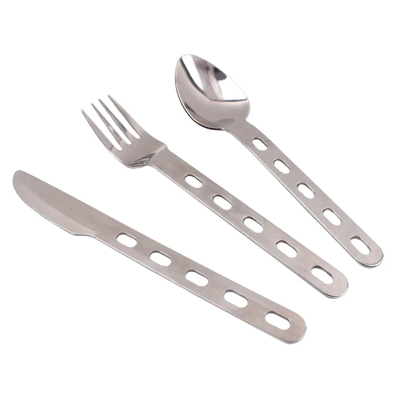 

3-in-1 Universal Outdoor Travel Camping Utensil Set Knife Fork Spoon