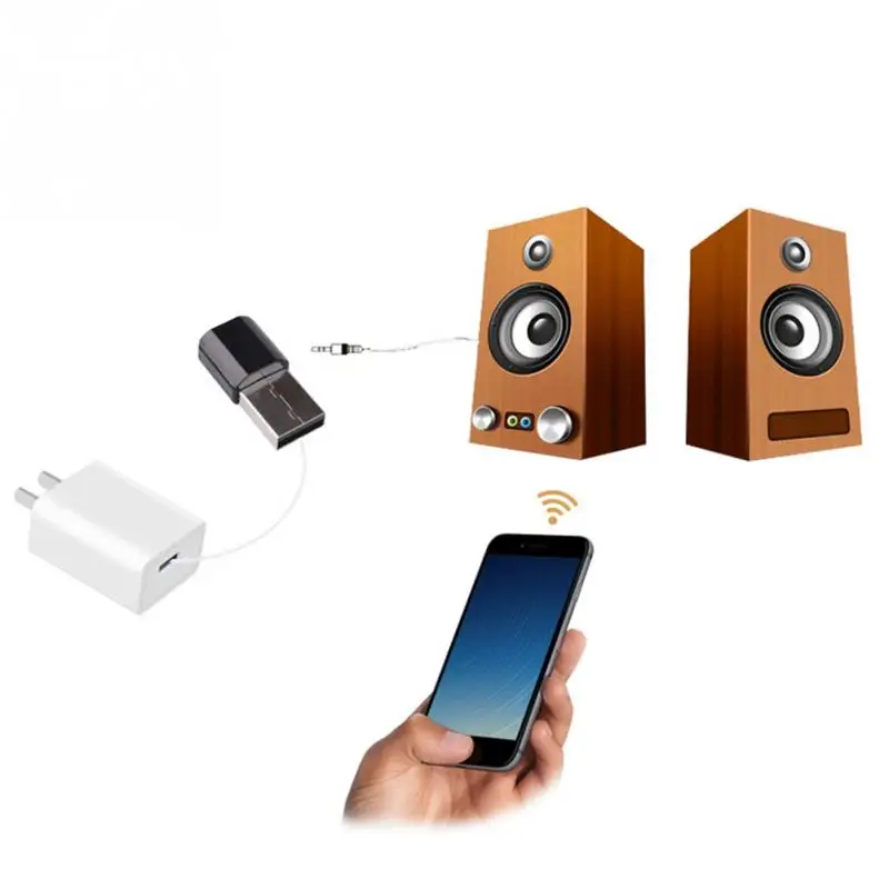 Bluetooth AUX Bluetooth автомобильный мини bluetooth-приемник адаптер беспроводные колонки аудио Manos Libres Bluetooth Para Autos