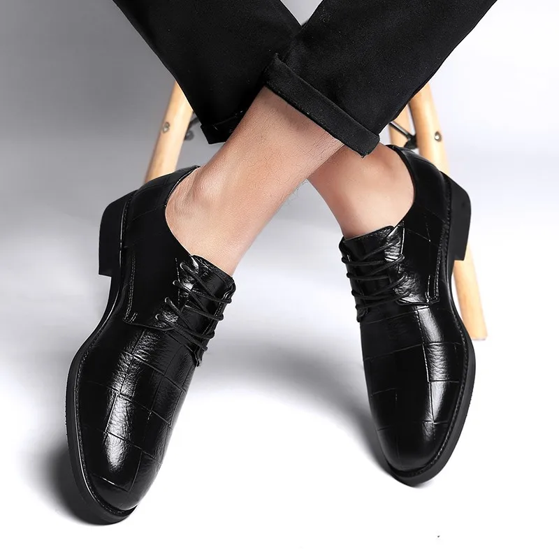 

Classic Handmade Formal Shoes Men Genuine Leather Shoes Men Business Pointies Shoe Mens Black Dress Shoes Male Sapatos Homens