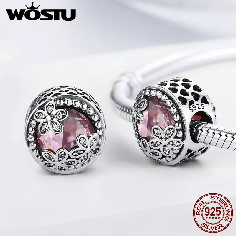 Бусины из серебра 925 пробы в виде цветов с фианитом|cz beads|beads fitbeads beads |