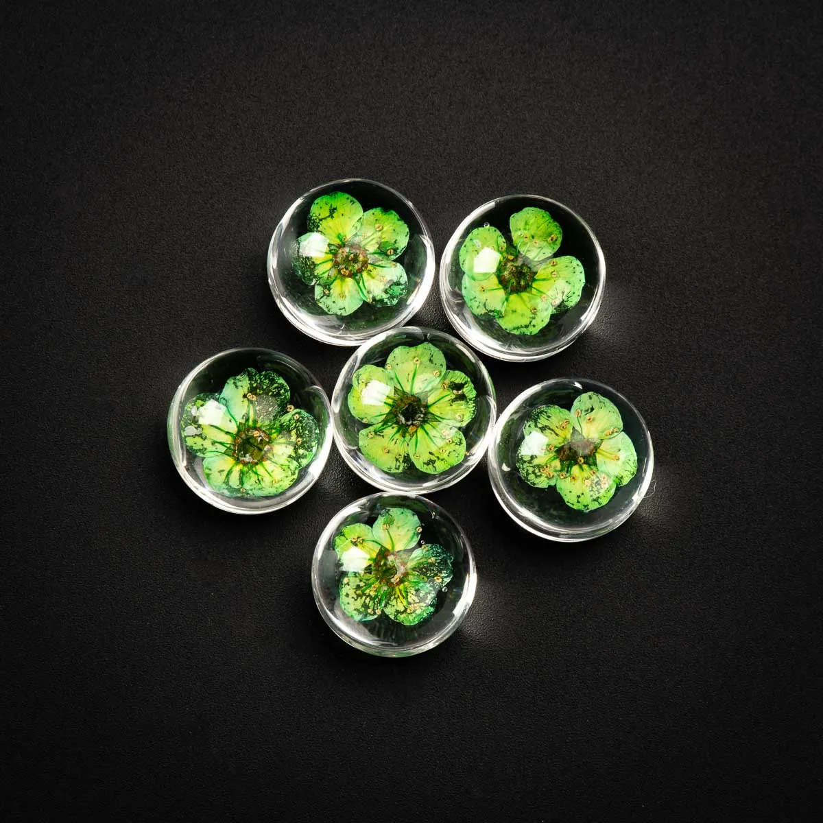 

16# No-Hook Glass Ball And Flowers string Glass Charms For DIY Earrings Bracelet Choker Necklace Jewelry Making Beads #IZ219