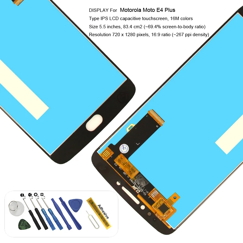 Для Motorola Moto E4 Plus XT1770 XT1771 XT1772 XT1773 ЖК дисплей кодирующий преобразователь сенсорного