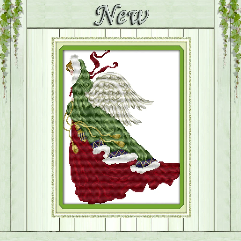 The spring angel Girl woman Decor Paintings Counted Printed on canvas DMC 14CT 11CT Cross Stitch Needlework Kits Embroidery Sets | Дом и сад