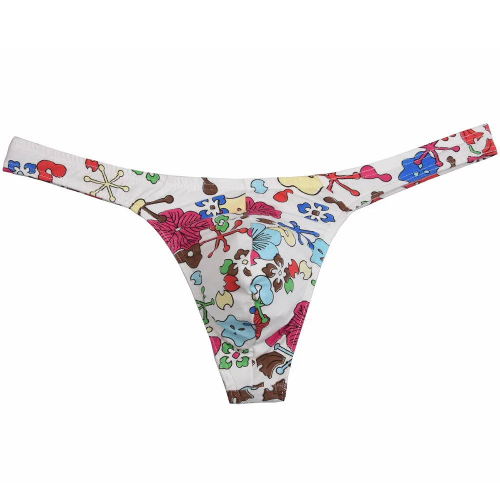 Пикантное удобное хлопковое бикини с цветочным принтом Новое поступление