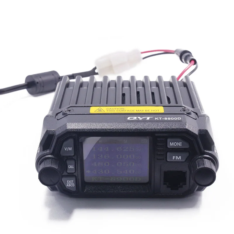 QYT KT-8900D красочные мини рация Quad дисплей обновлен KT-8900R 25 Вт двухдиапазонный UHF/VHF автомобильный мобильный радио KT 8900D