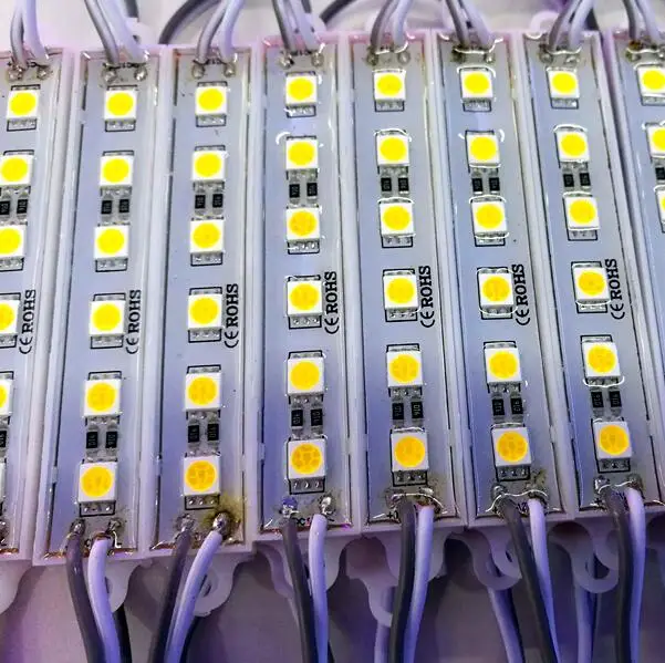 Светодиодный модуль 5050 6 светодиосветодиодный 12 В водонепроницаемый рекламный