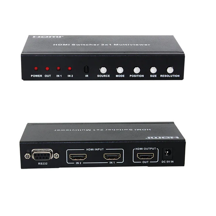 Высокое качество V1.3 2x1 HDMI многофункциональная коробка 1080P 2 в 1 выход