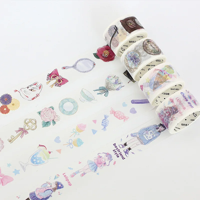 Шириной 30 мм в японском стиле Колледж школьная лента для декорации Washi DIY планировщик дневник в стиле Скрапбукинг изоляционная лента героя из мультфильма