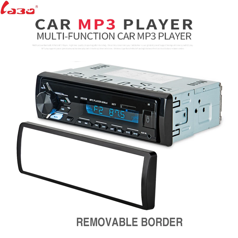 

LaBo Car Radio MP3 USB Bluetooth Autoradio 1 Din Stereo Audio SD USB MMC Tuner High Power Head Unit 3010 1012 3077