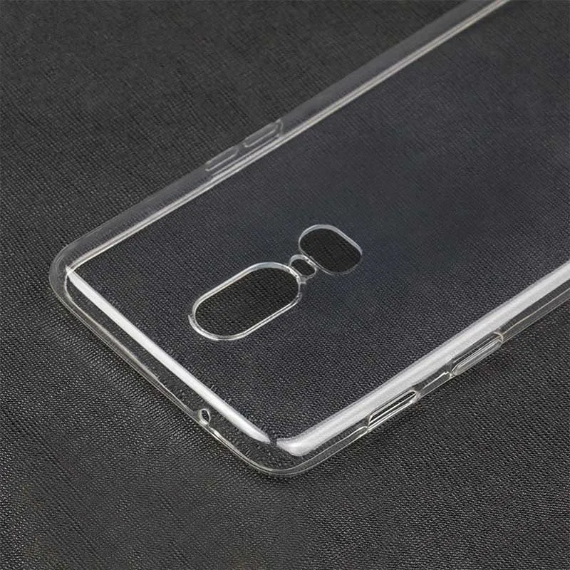 Oneplus 6 силиконовый прозрачный Футляр мягкая Вернуться ТПУ чехол для телефона 5 т