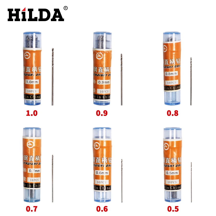 HILDA 120 шт. сверло с прямым хвостовиком из высокопрочной стали для орехового Ваджра